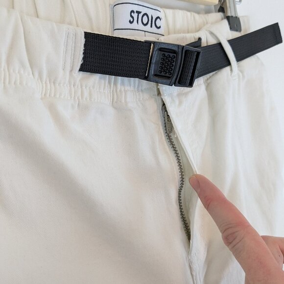 Stoic Venture Pant White Egret Belted - Picture 7 of 12